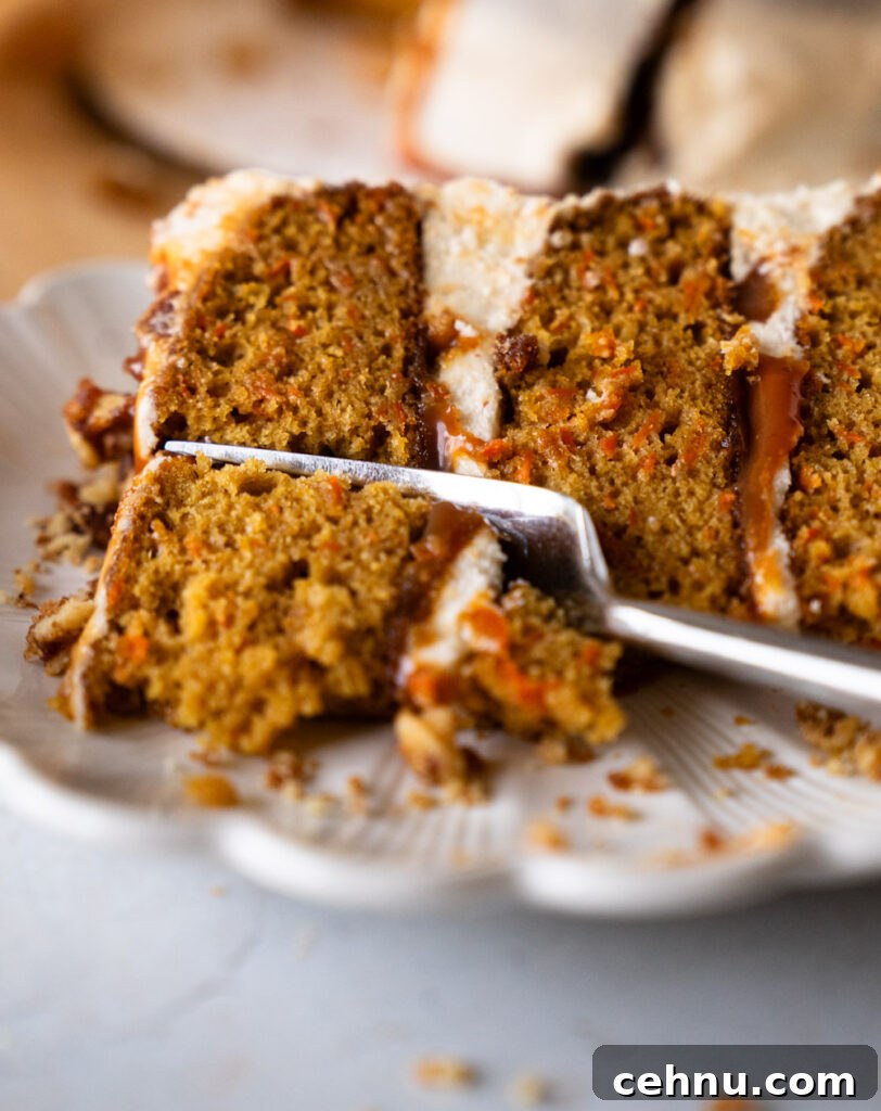 Caramel Carrot Cake with Brown Butter Frosting 5 img 12852 4