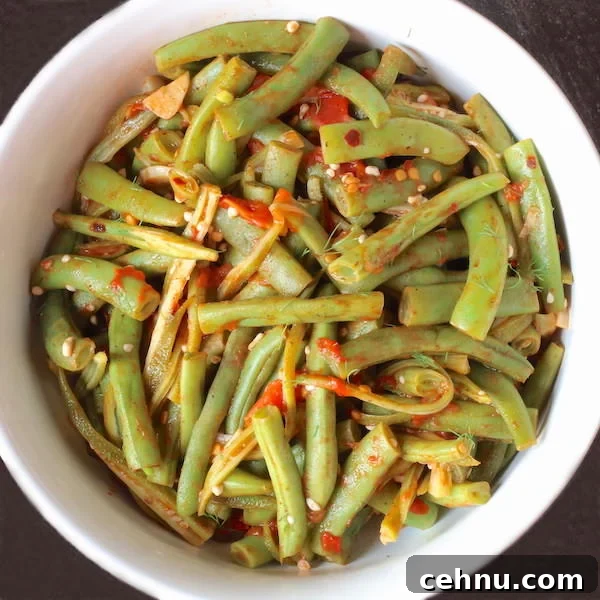 Bowl of Green Beans and Okra