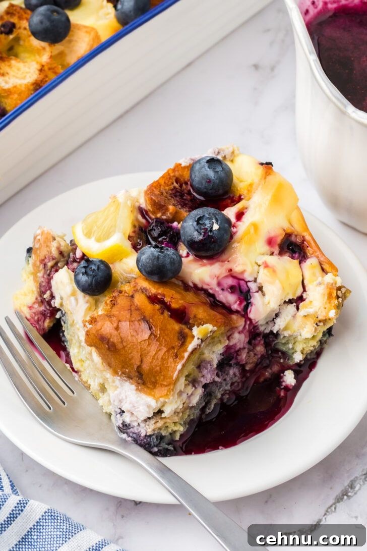 7. Blueberry French Toast Casserole