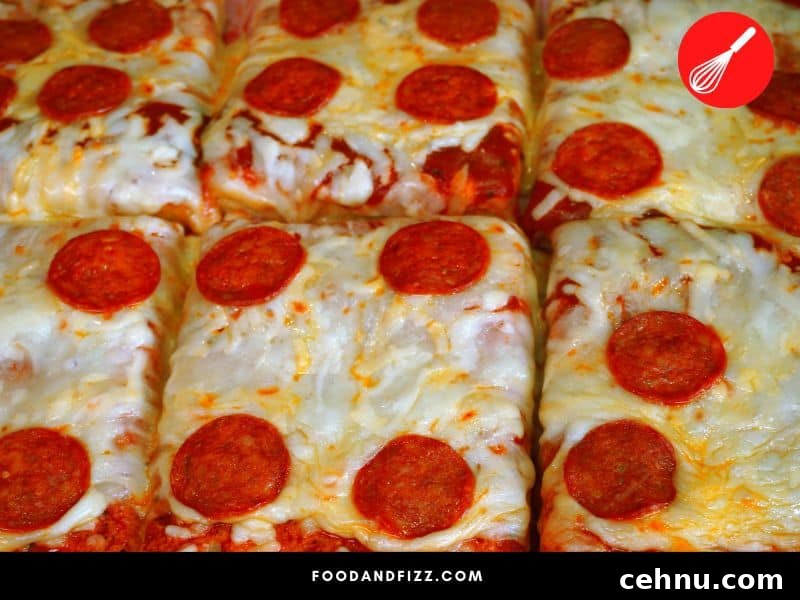 How Big Is an 8-Inch Pizza: Size, Area and Slices 3 Old Forge style pizza is square, and has cuts instead of slices.