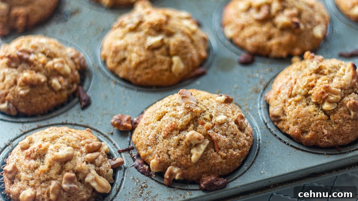 Moist Banana Carrot Muffins 7 banana carrot muffins vegan