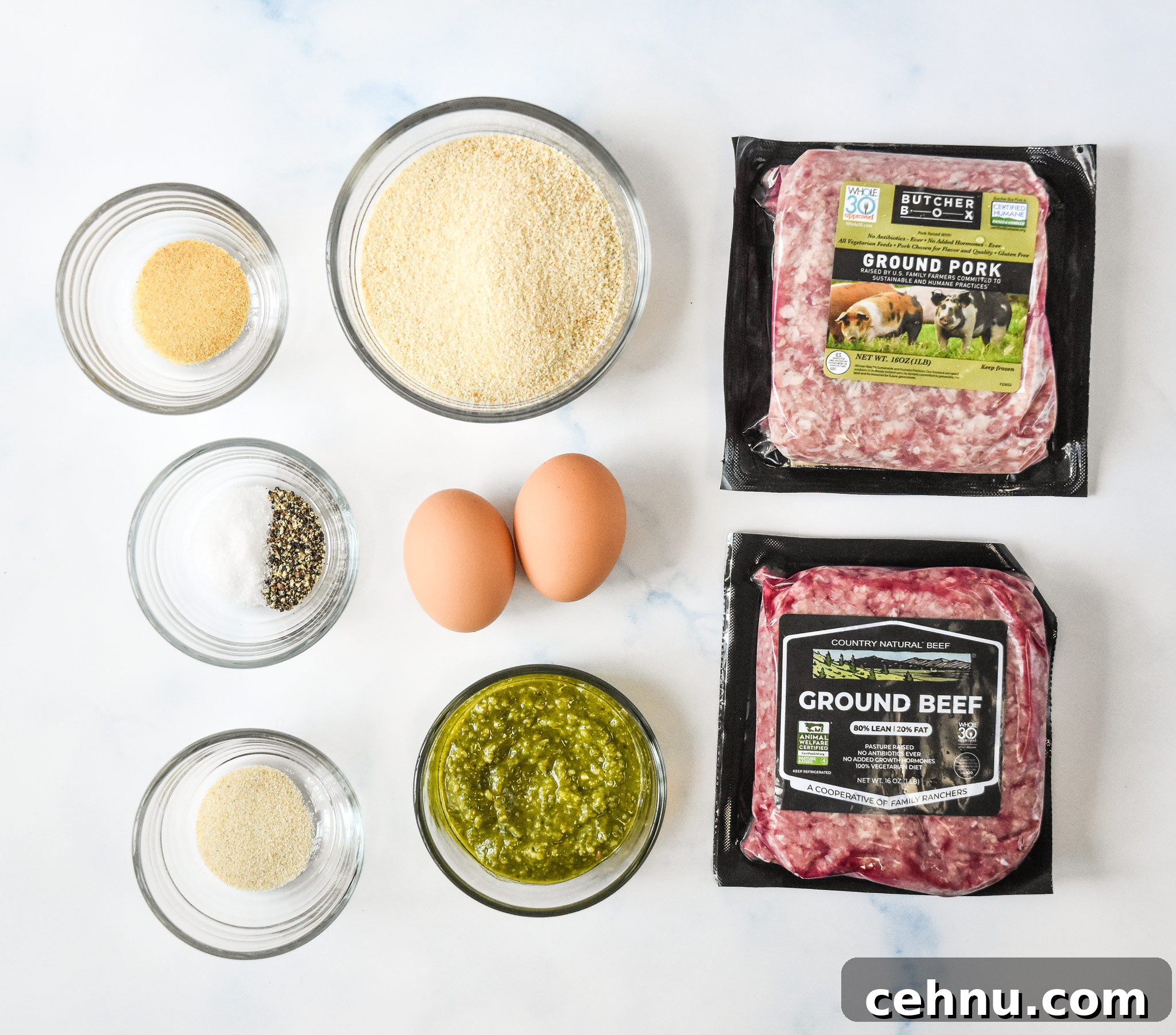 Make-Ahead Freezer Meatballs Recipe for Meal Prep 5 all the ingredients