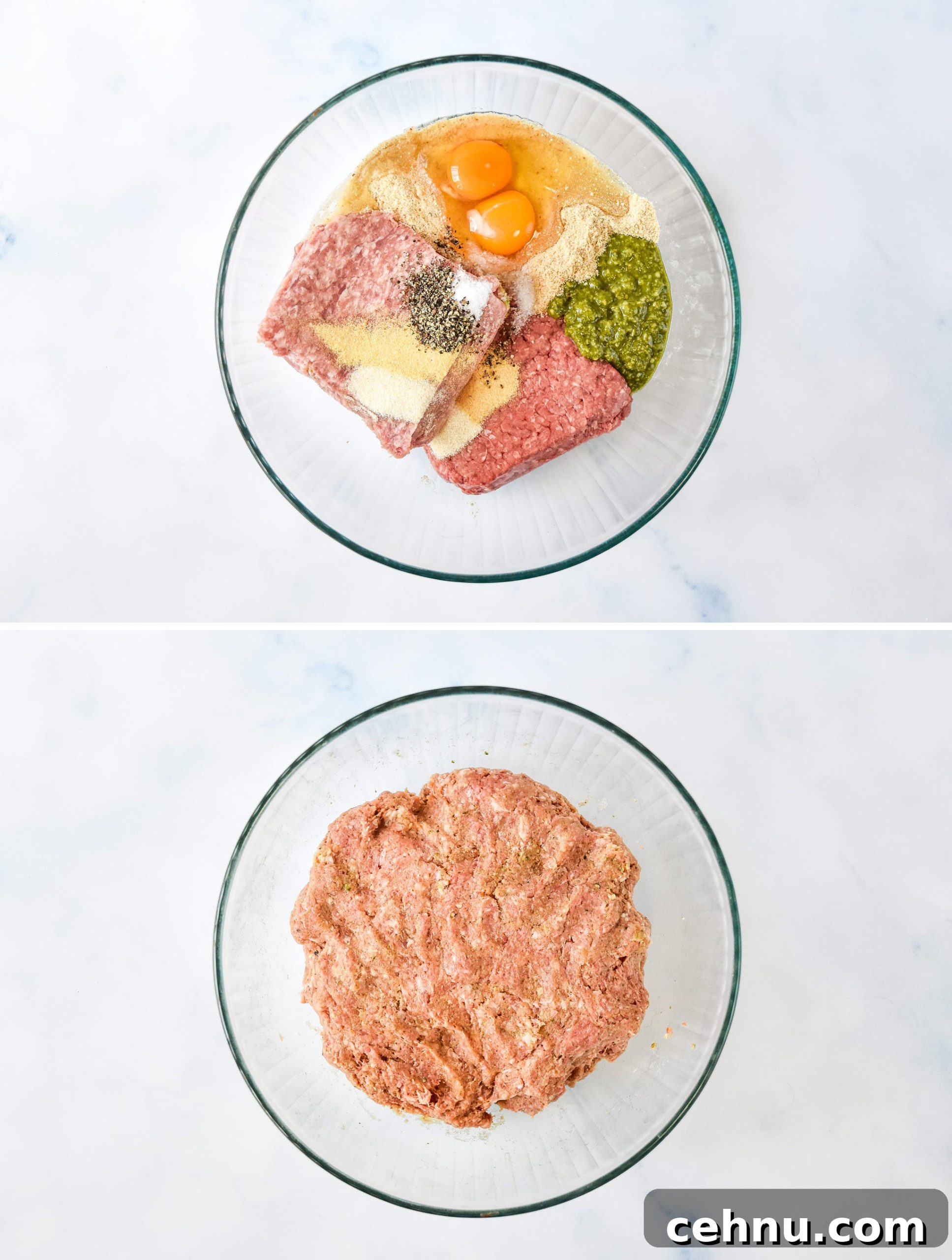 Make-Ahead Freezer Meatballs Recipe for Meal Prep 6 mixing ingredients