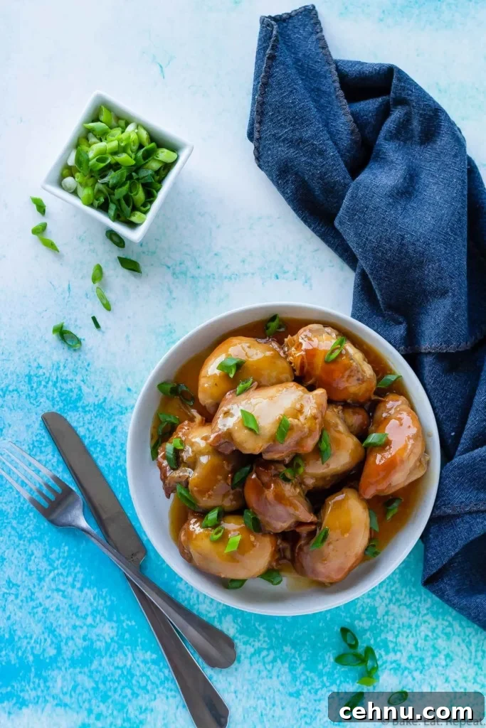 Instant Pot Honey Garlic Chicken Thighs Recipe 5 honey garlic chicken thighs