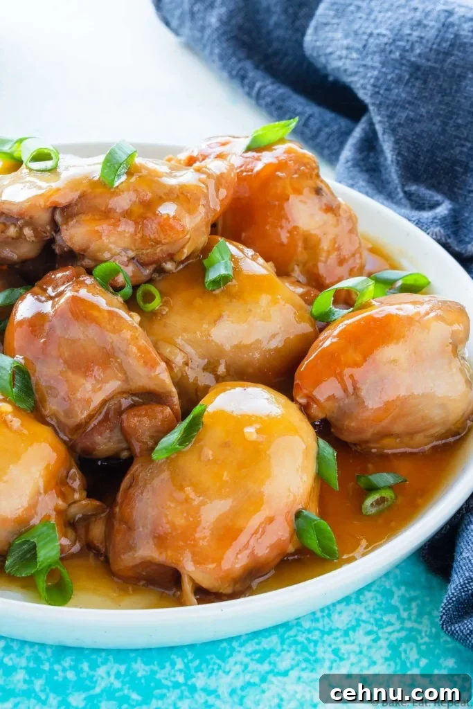 Instant Pot Honey Garlic Chicken Thighs Recipe 6 honey garlic chicken thighs
