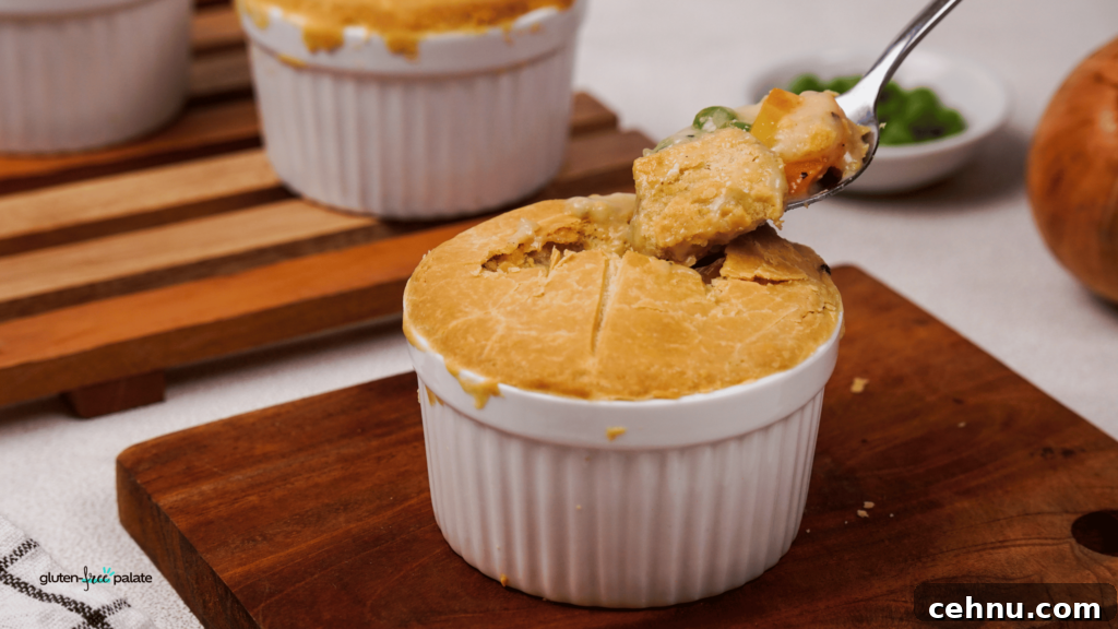 Gluten Free Chicken Pot Pie Recipe with Flaky Crust 7 My favorite gluten free chicken pot pie recipe: This is how it turned out!