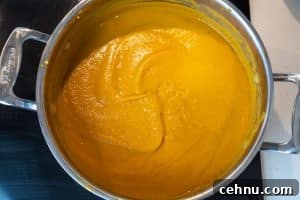 Pureeing the soup