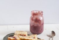 Mini Pomegranate Curd Cake Bites with Whipped Cream
