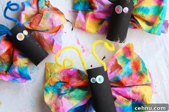 More Than 30 Toilet Paper Roll Crafts and Activities for Kids 13 Preschool Butterfly craftJPG