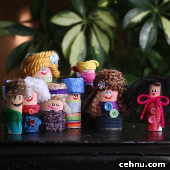 More Than 30 Toilet Paper Roll Crafts and Activities for Kids 25 square image 8 loo roll dolls
