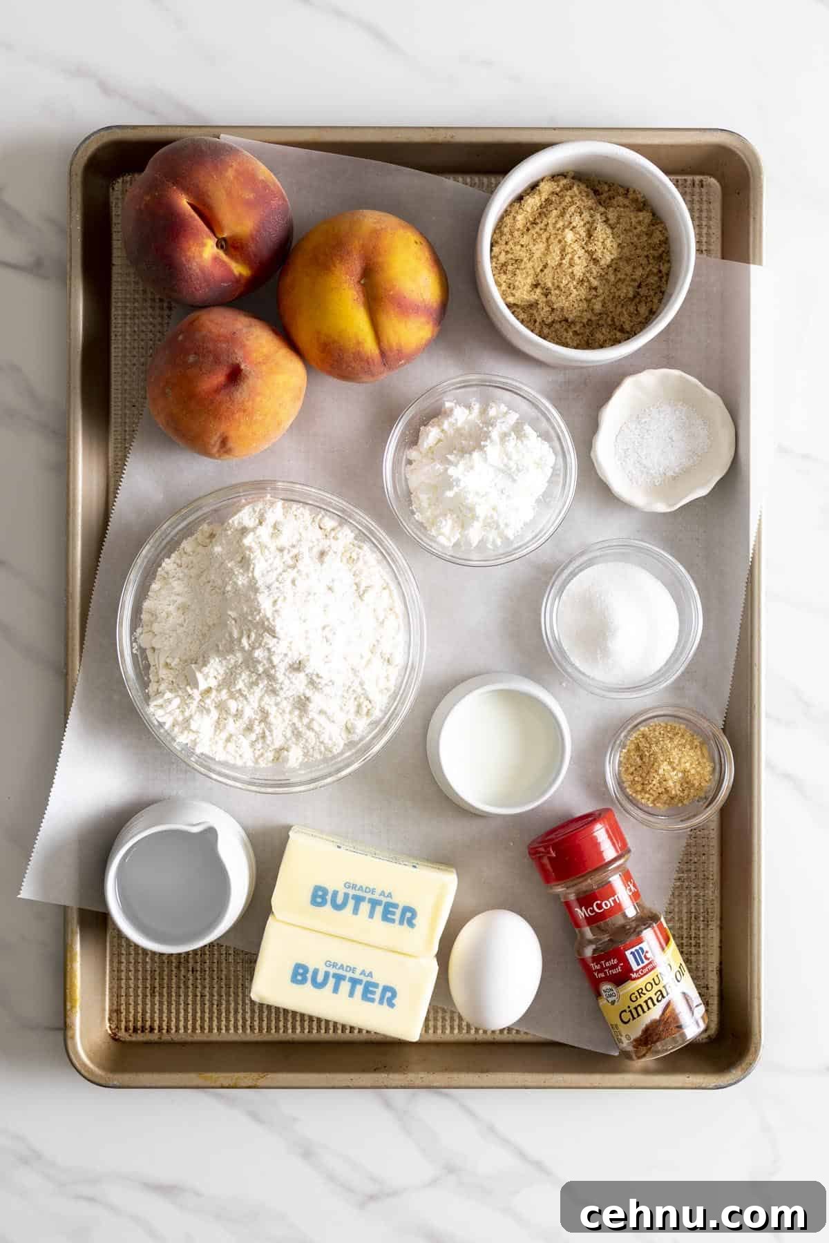 Rustic Peach Crostata or Galette Recipe 3 Ingrediens for rustic peach tart.