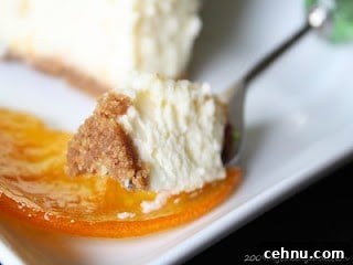 Orange Cheesecake Fork