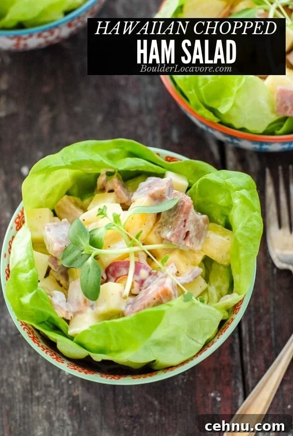 Hawaiian chopped ham salad