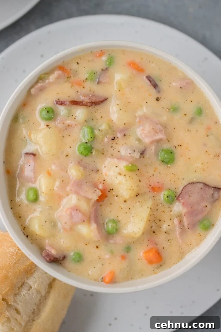 Easy ham and potato soup