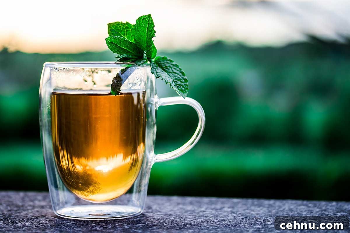 Quick Strategies to Maximize Hydration Benefits 5 herbal tea in a mug for hydratin