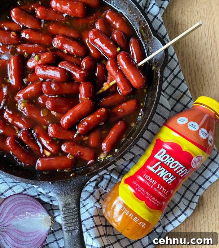 Little smokies in skillet