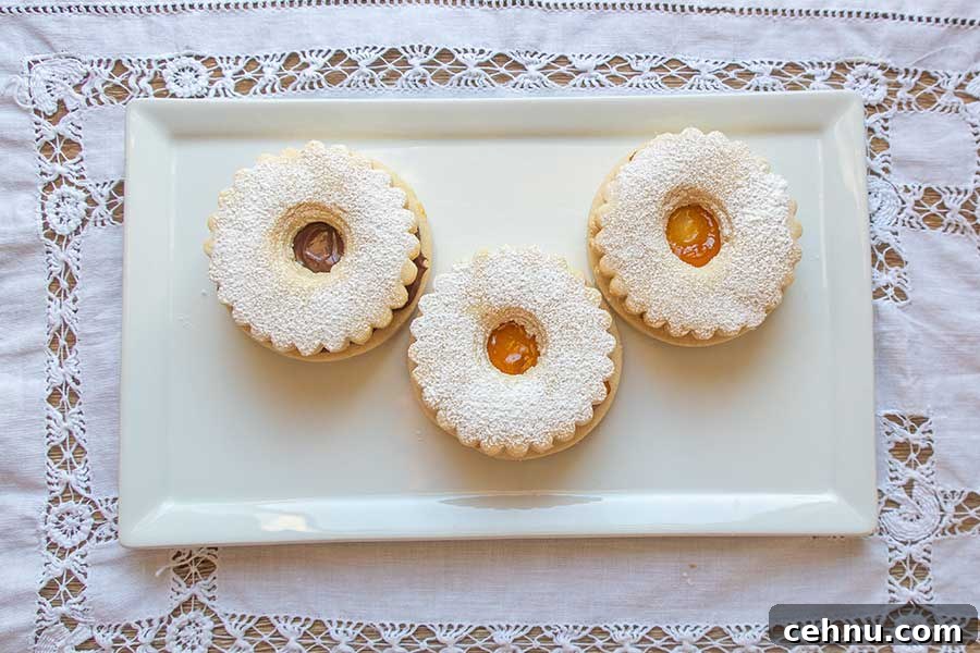 20 Gluten-Free Cookie Recipes for Holiday Parties and Gifts 2 3 linzer Holiday cookies on a dessert platter