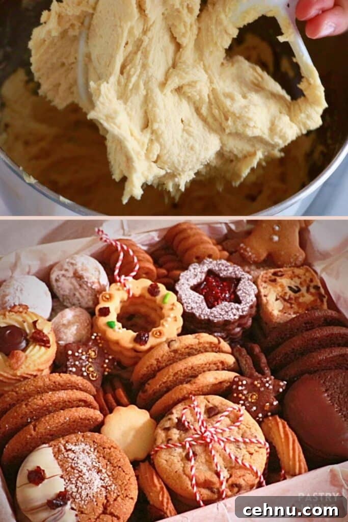 Classic Butter Cookies Recipe 2 butter cookie dough and many cookies made from it