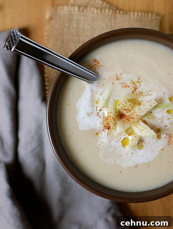 Cinnamon Apple Turnip Soup