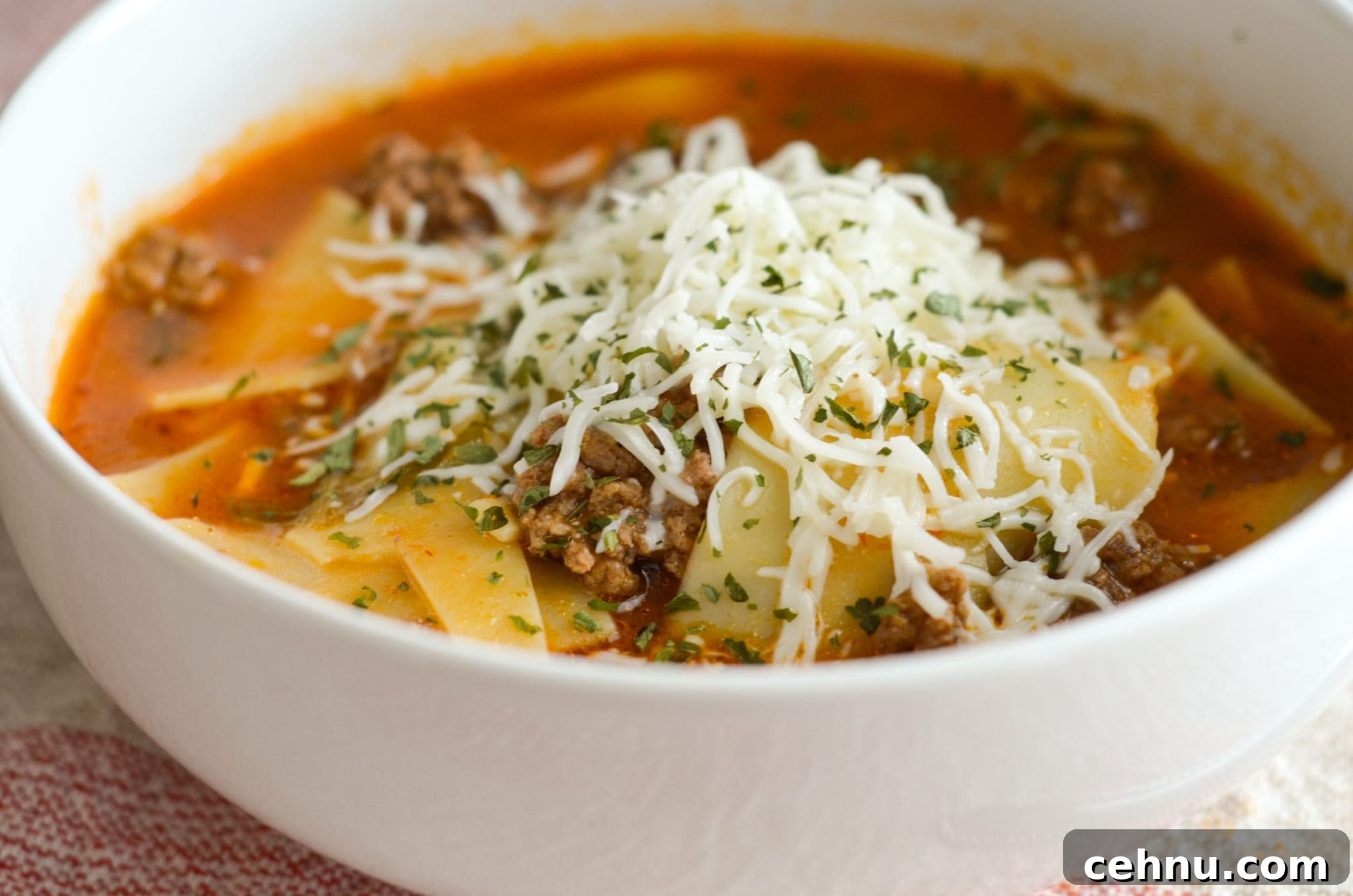 Slow Cooker Lasagna Soup