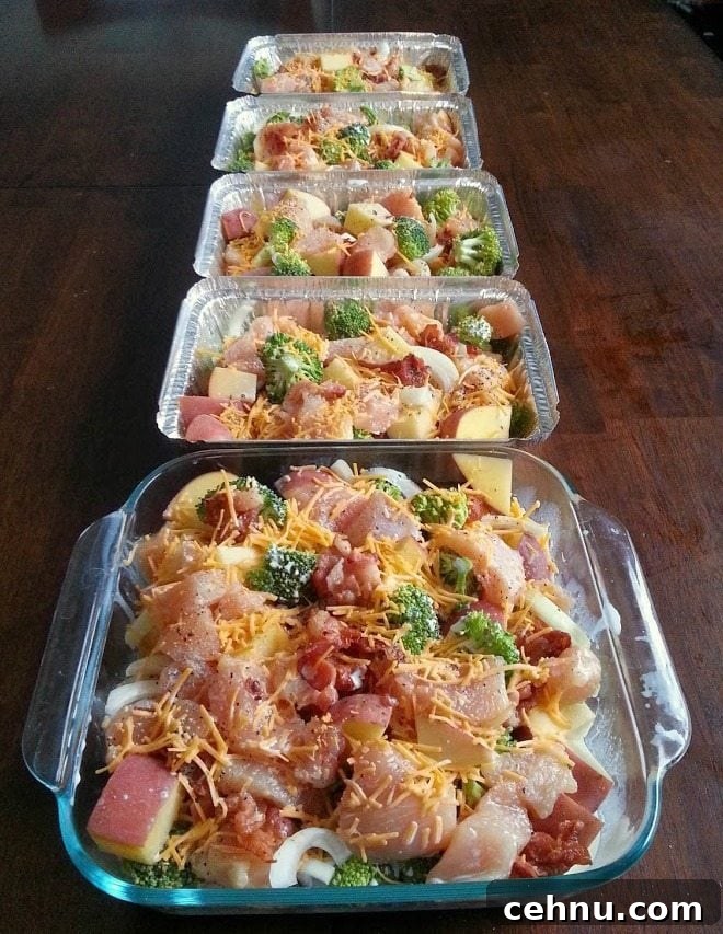 Chicken Broccoli Bacon Potato Bake