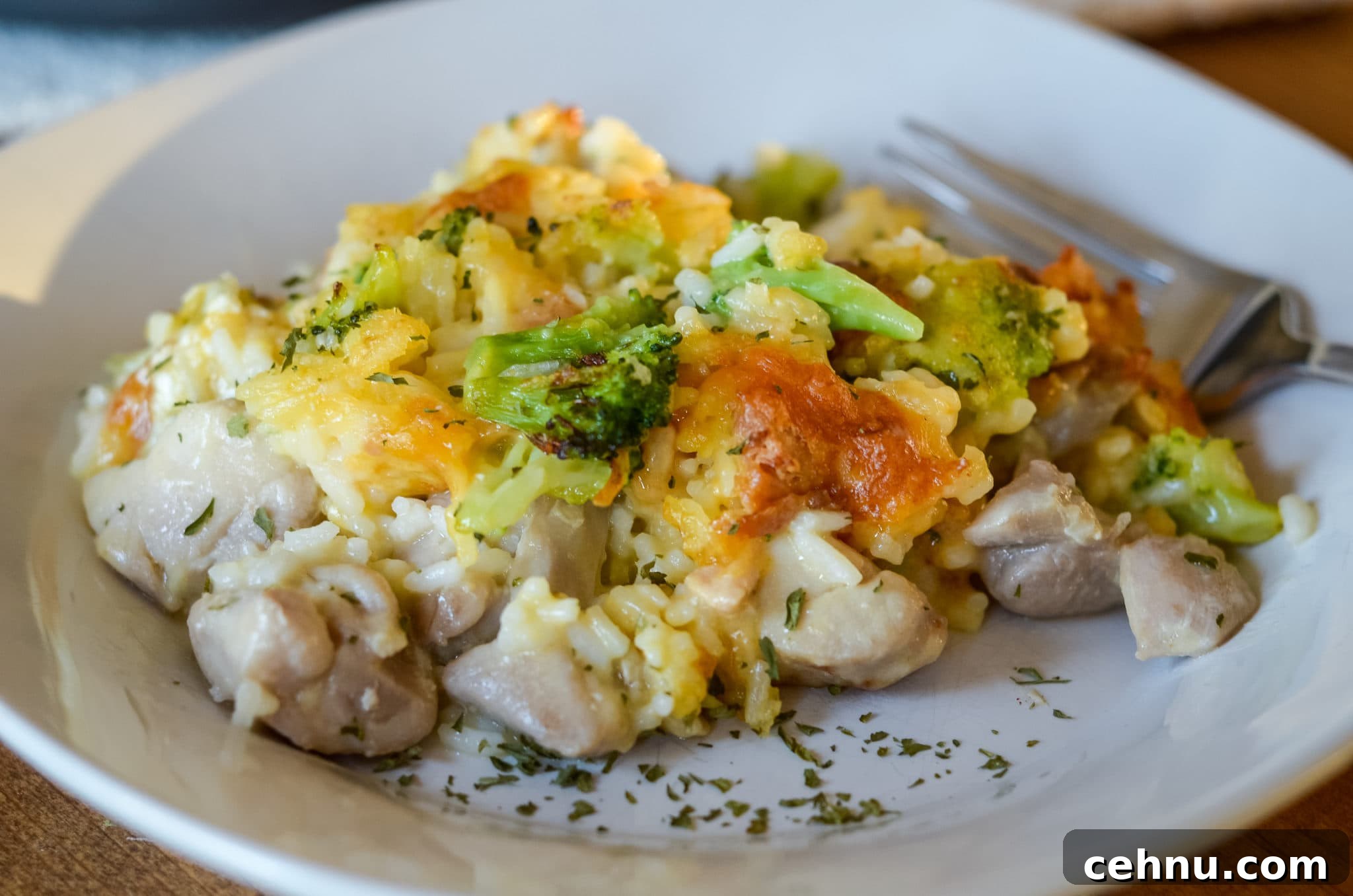 Cheesy Broccoli Chicken and Rice Bake