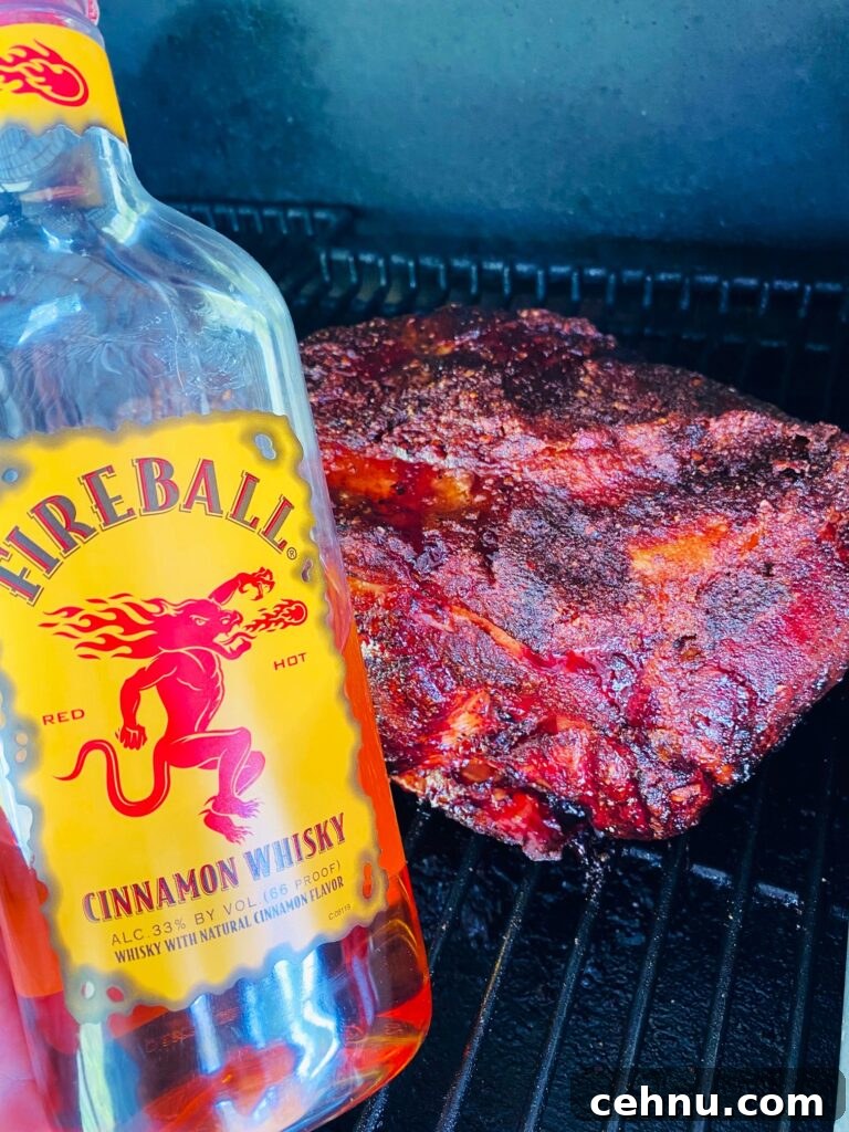 Smoked Pulled Pork with Fireball Cinnamon Whiskey Glaze 8 Smoked Fireball Pulled Pork