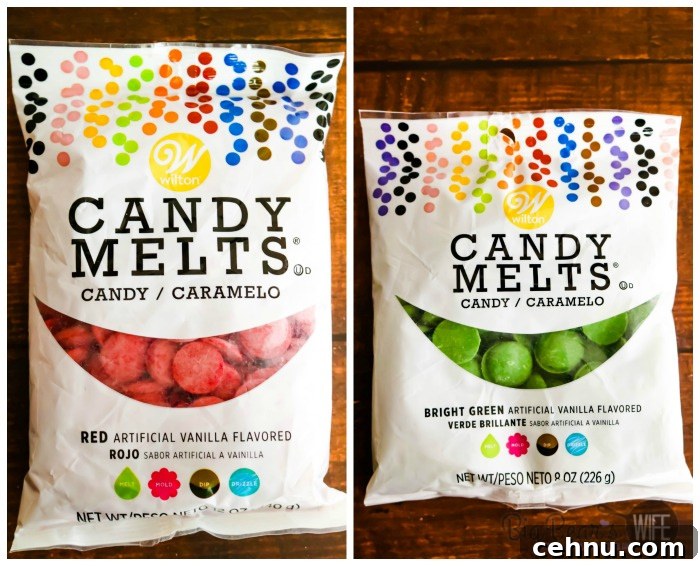 Red and Green Candy Melts