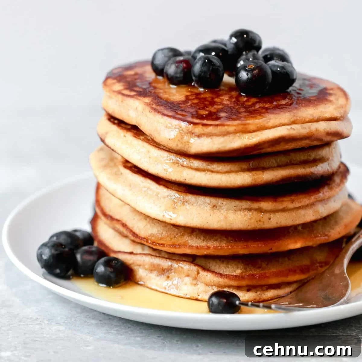 Easter Menu Ideas: Brunch, Dinner and Dessert Recipes 4 A stack of low-carb almond flour pancakes.