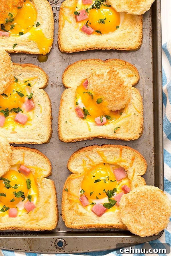 baked eggs with ham and cheese