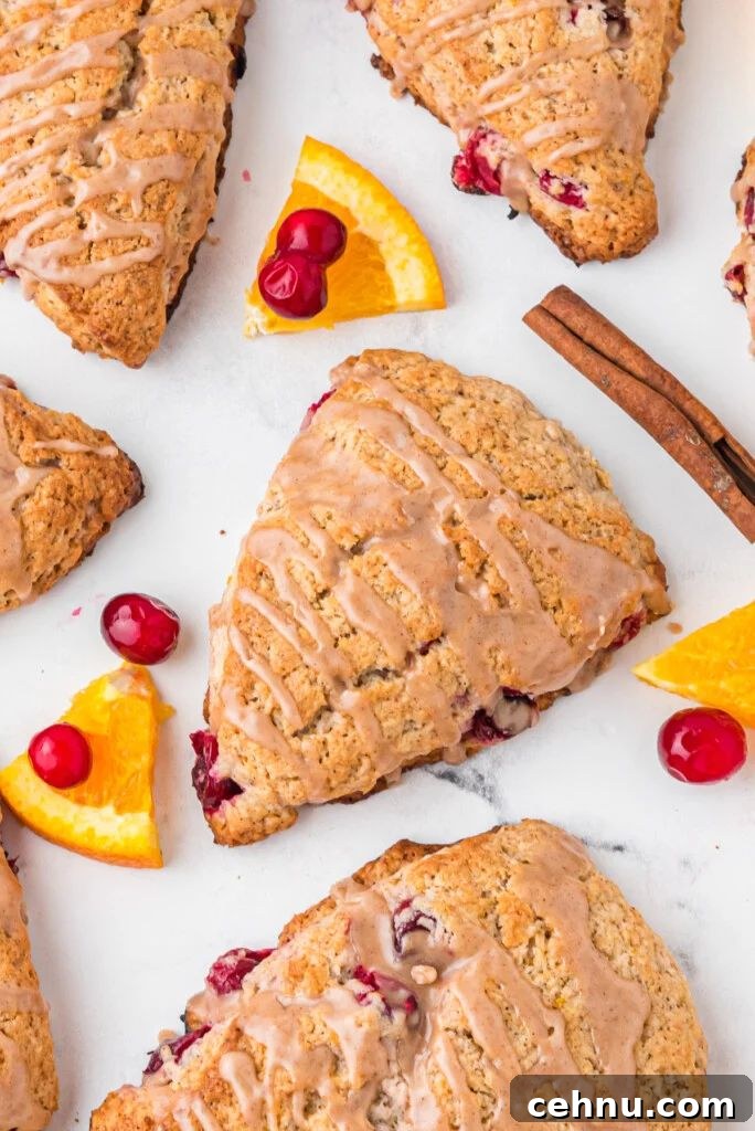 cranberry orange scones