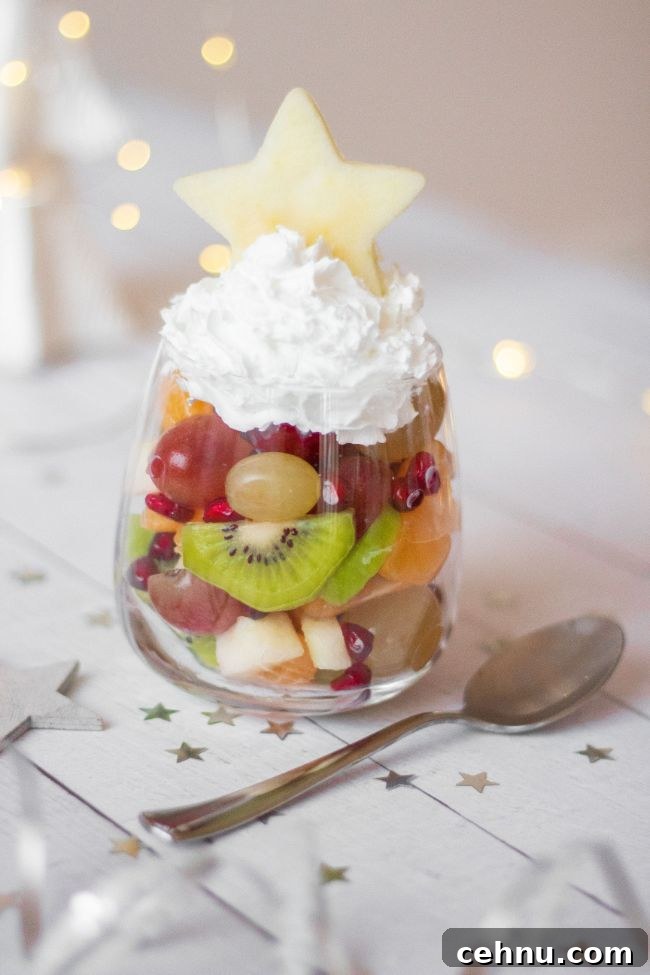 christmas fruit salad cups