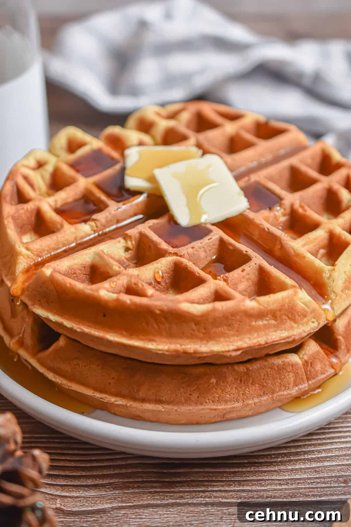 eggnog waffles