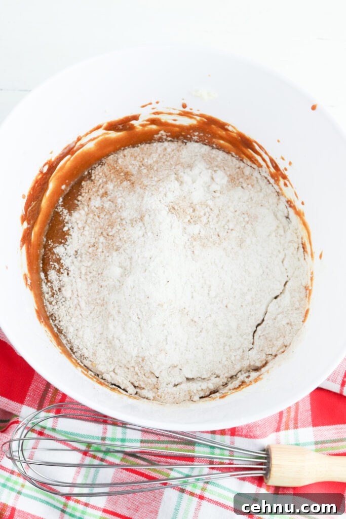 Close-up of spiced batter