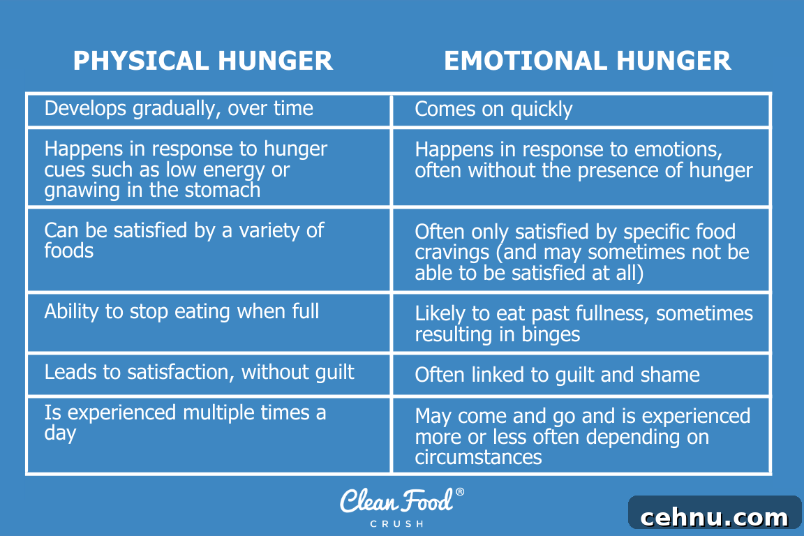 Hunger cues illustration