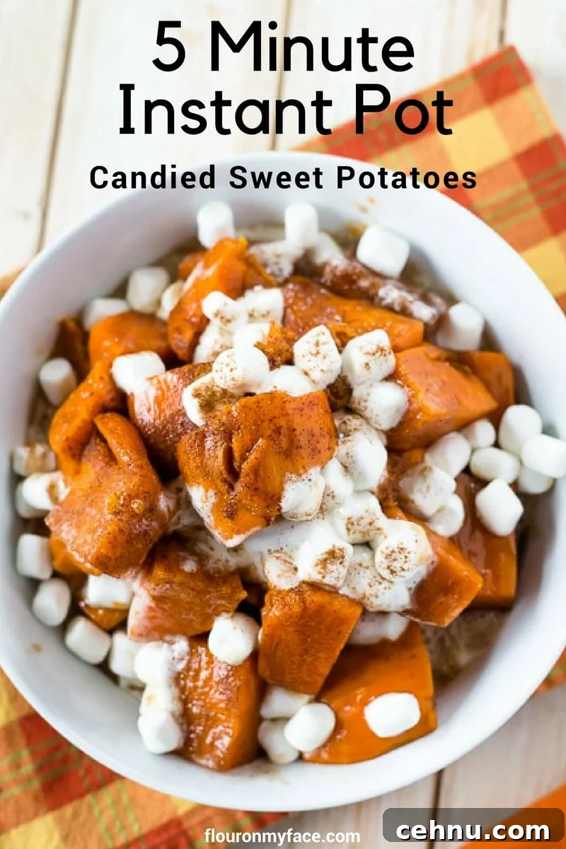 5 Minute Instant Pot Candied Sweet Potatoes Recipe 