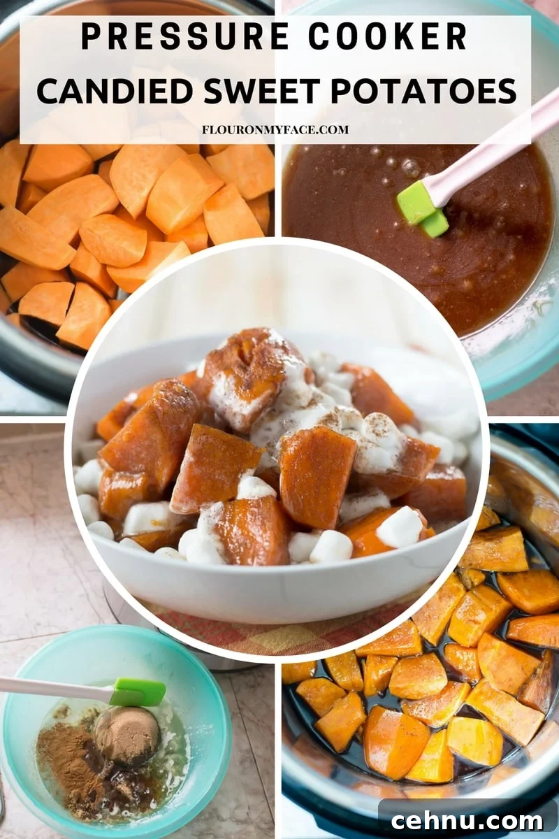 Instant Pressure Cooker Candied Sweet Potatoes recipe #instantpotrecipe
