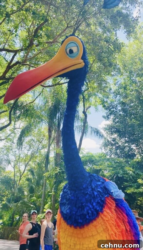 Kevin roaming Discovery Island at Animal Kingdom