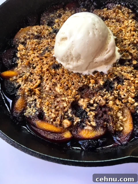 Peach Berry Crisp Skillet