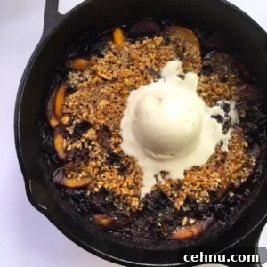 Peach Berry Crisp Skillet recipe