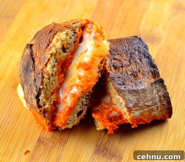 Romesco manchego grilled cheese sandwich