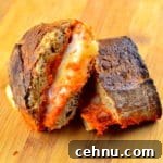 Romesco and Manchego grilled cheese sandwich
