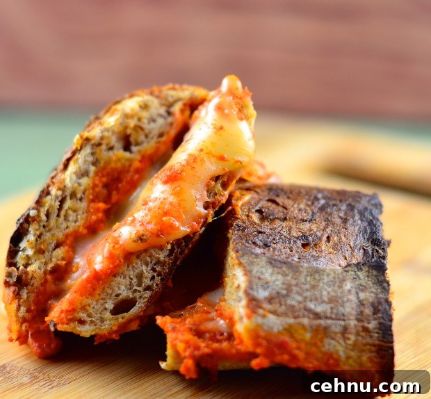 Romesco manchego grilled cheese sandwich