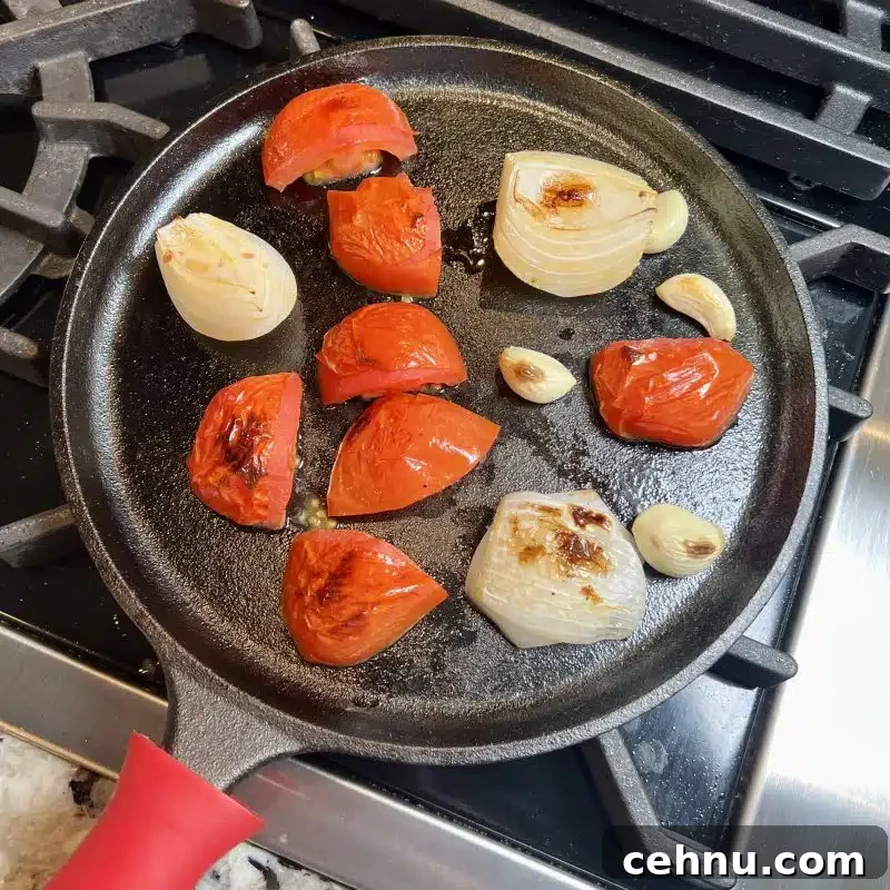 Authentic Mexican Salsa Roja Recipe 8 Roasted Onion and Garlic