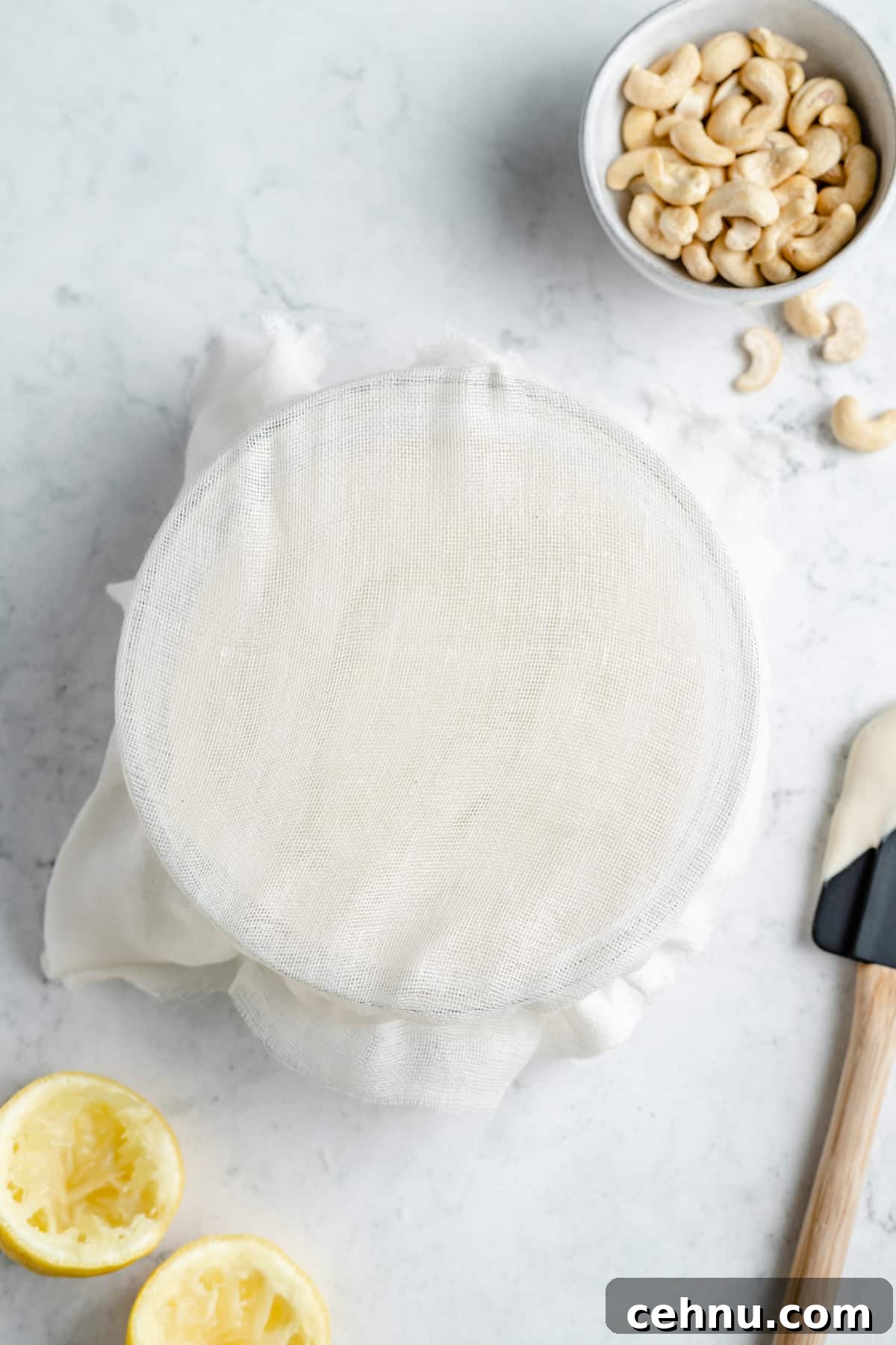 Covered cream cheese in a bowl.