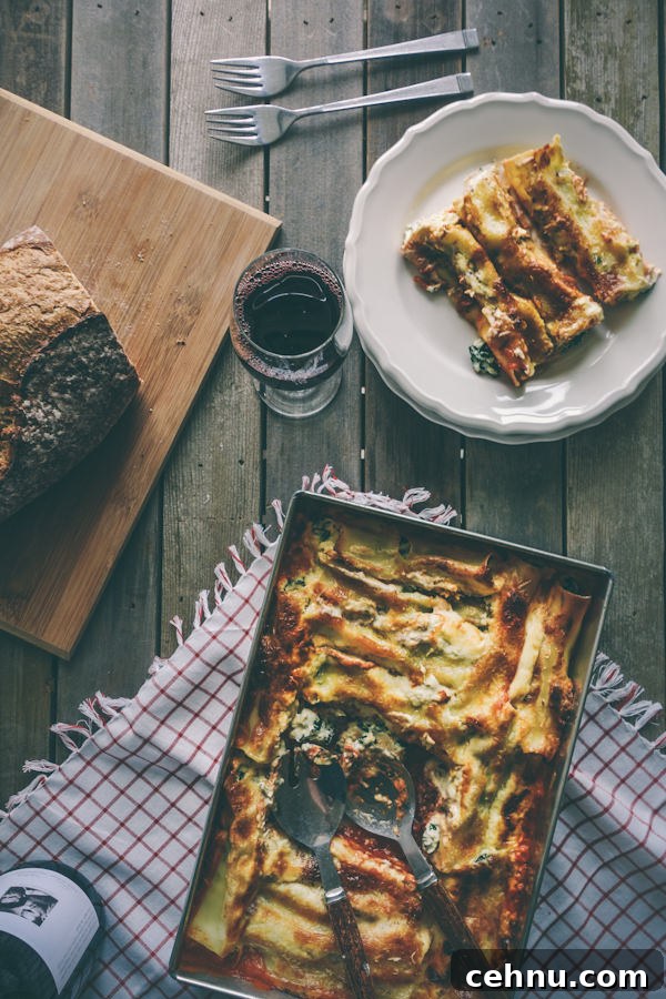 Creamy Spinach and Ricotta Cannelloni Recipe 2 spinach and ricotta cannelloni