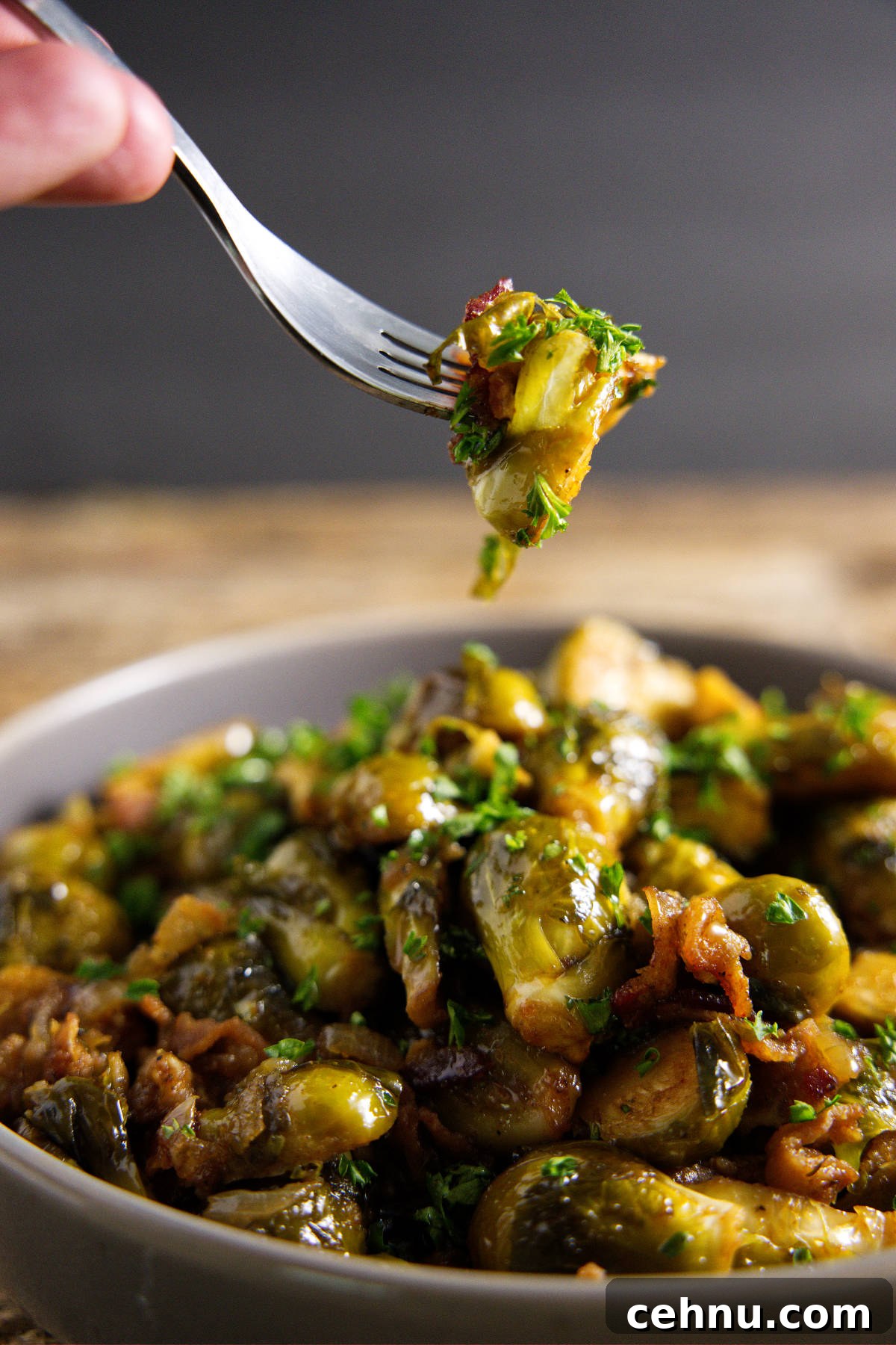 Crispy Smoked Brussels Sprouts Recipe 3 brussels sprouts in a bowl