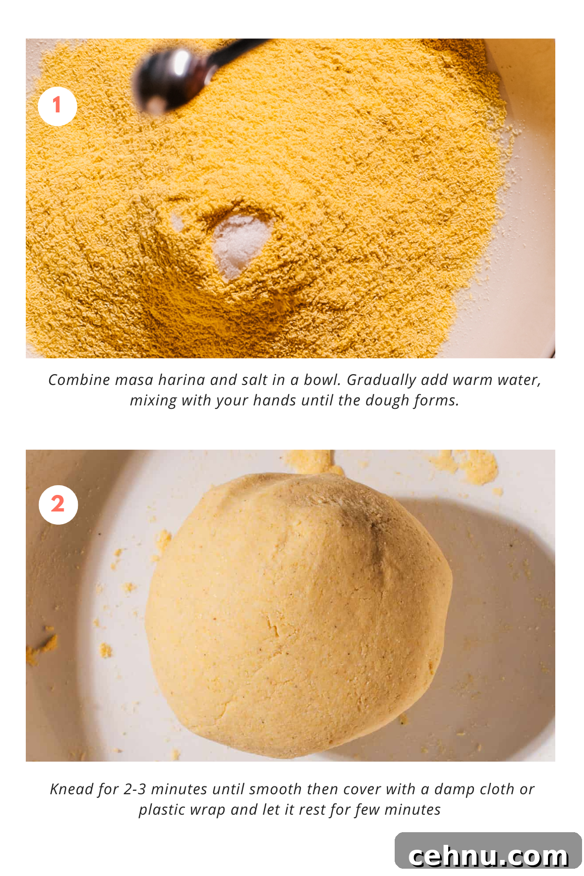 corn tortillas steps
