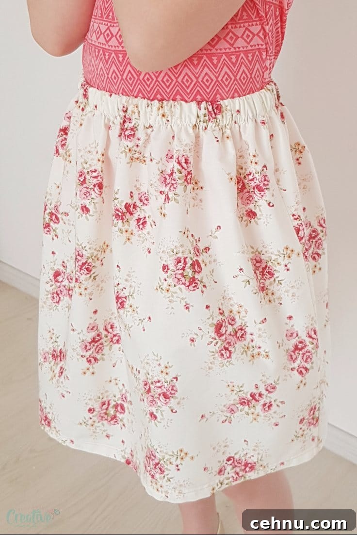 How to Sew an Elastic-Waist Skirt 3 Gathered skirt pattern