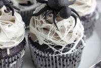 Halloween Spider Web Cupcakes with Marshmallow Frosting